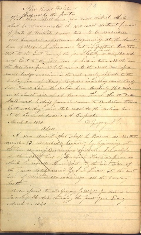 Record Book of Berkshire Township No. 2 1807-1843 (p. 106)