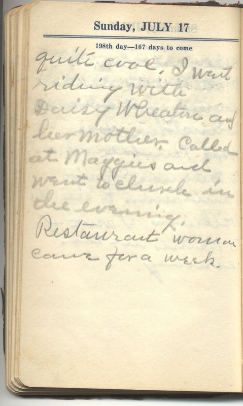 Roberta Hopkins' Diary 1927 (p. 204)