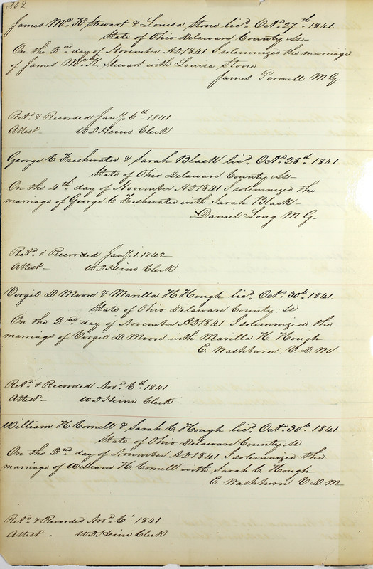 Marriage Records Vol.1 1835-1845 (p. 306)