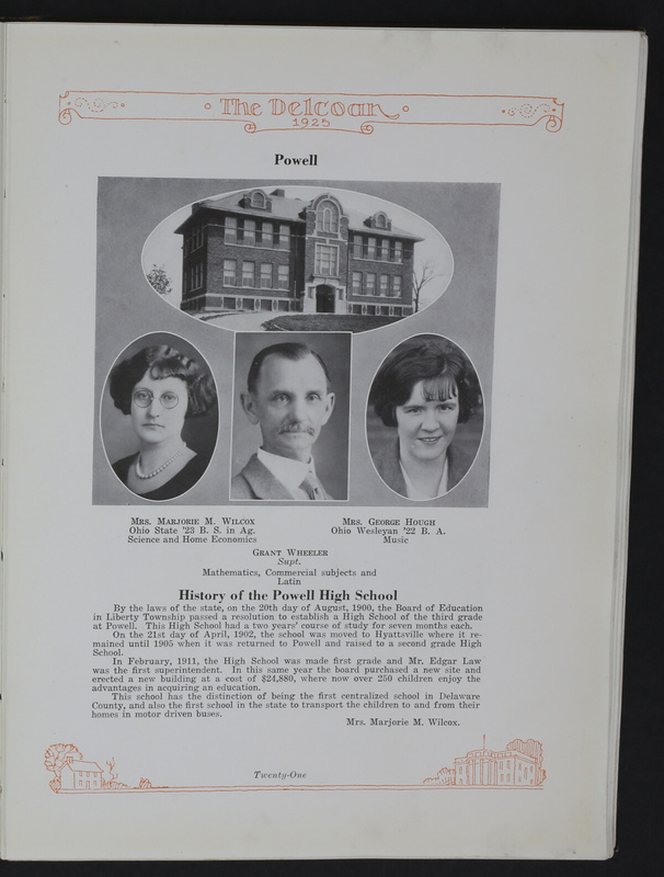 The Delcoan 1925. The annual yearbook of the twelve centralized schools of Delaware County (p. 25)