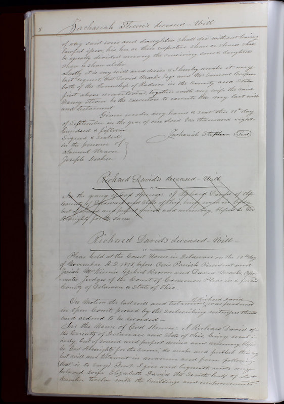 Delaware County Ohio Will Records Vol. 1 1812-1835 (p. 40)