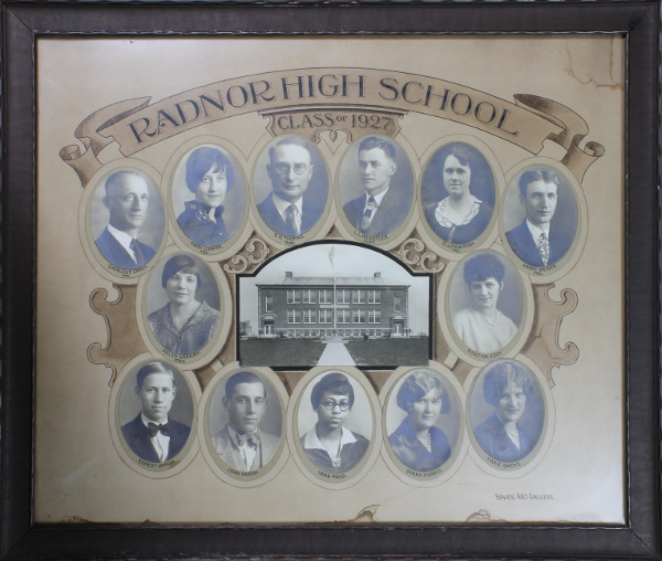 Radnor High School Senior Class Picture 1927