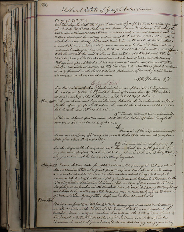 Delaware County Ohio Will Records Vol. 5 1869-1876 (p. 429)