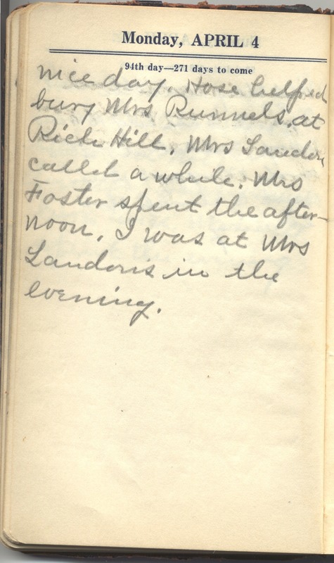 Roberta Hopkins' Diary 1927 (p. 100)