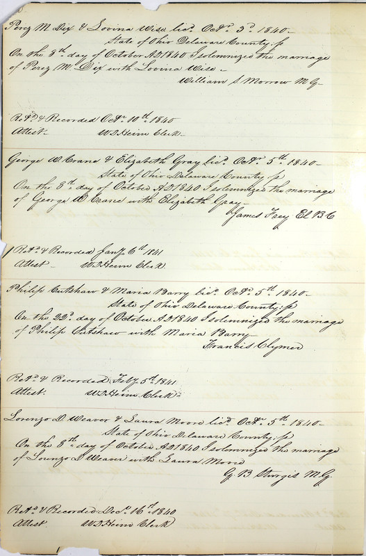 Marriage Records Vol.1 1835-1845 (p. 244)