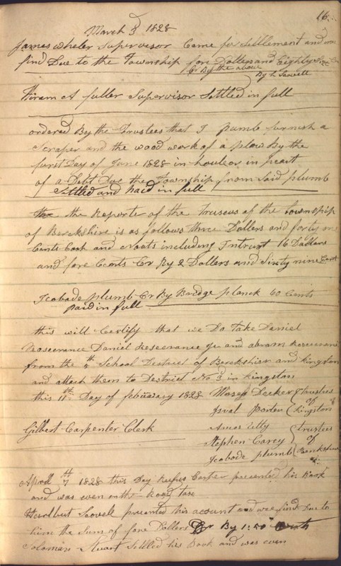 Record Book of Berkshire Township No. 2 1807-1843 (p. 29)