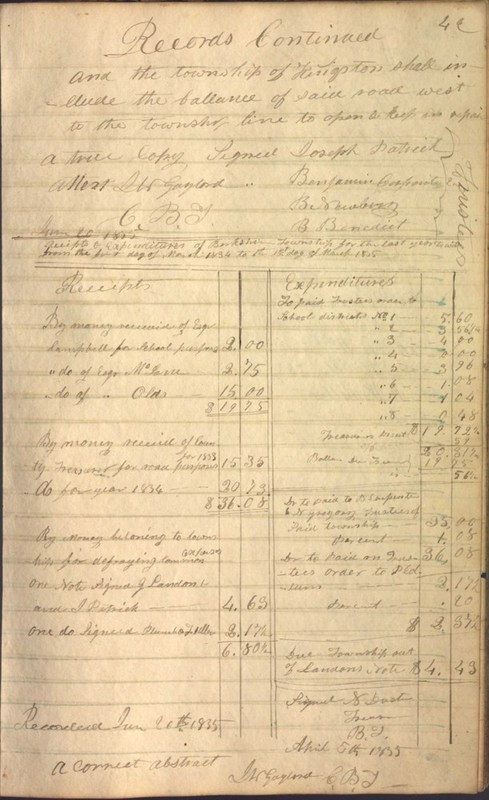 Record Book of Berkshire Township No. 2 1807-1843 (p. 55)