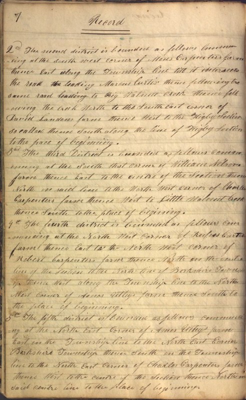 Record Book of Berkshire Township No. 2 1807-1843 (p. 20)