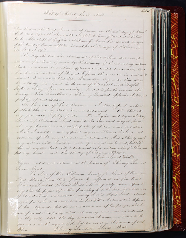 Delaware County Ohio Will Records Vol. 2 1835-1850 (p. 270)