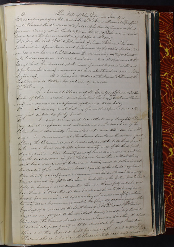 Delaware County Ohio Will Records Vol. 2 1835-1850 (p. 390)