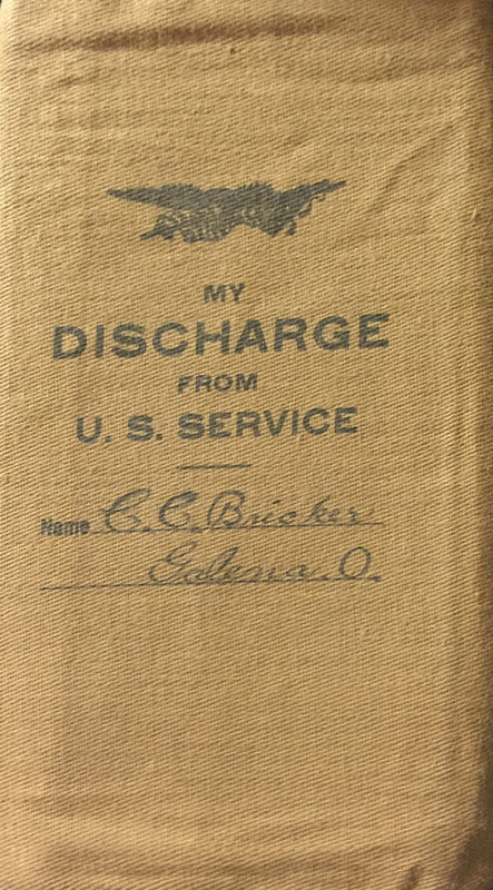 C.C. Bricker's Discharge Envelope