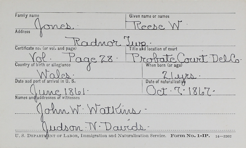 Naturalization Records Delaware County OH (p. 1106)