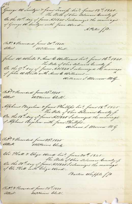 Marriage Records Vol.1 1835-1845 (p. 230)