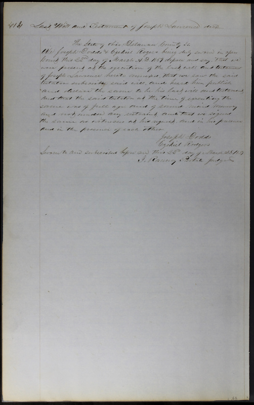 Delaware County Ohio Will Records Vol. 3 1850-1859 (p. 465)