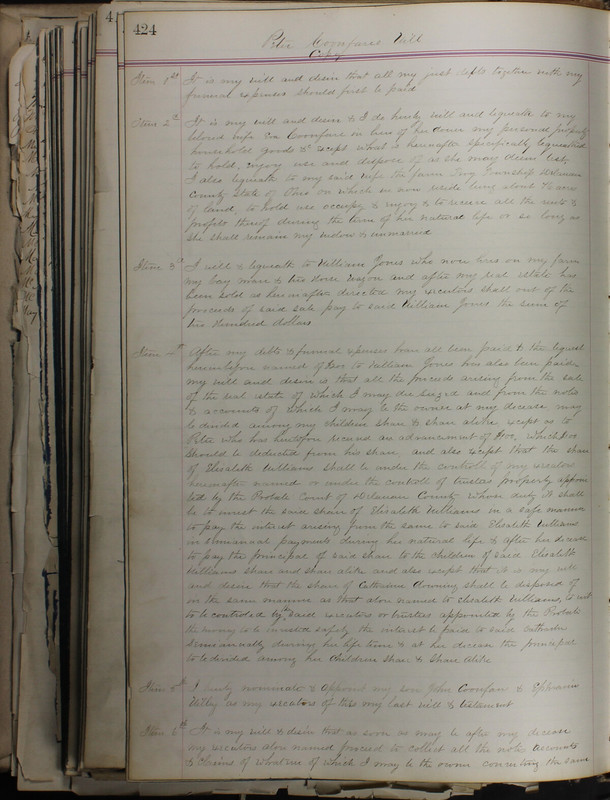 Delaware County Ohio Will Records Vol. 5 1869-1876 (p. 457)