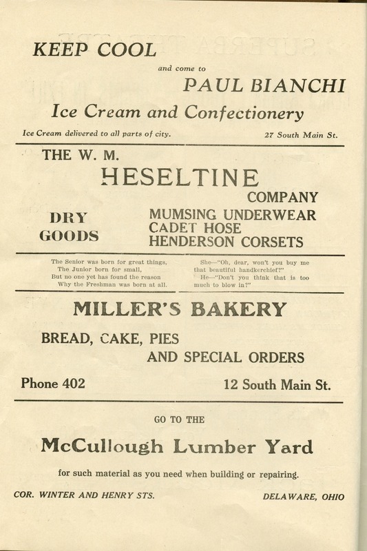 Delaware High School Bulletin 1915 (p. 6)