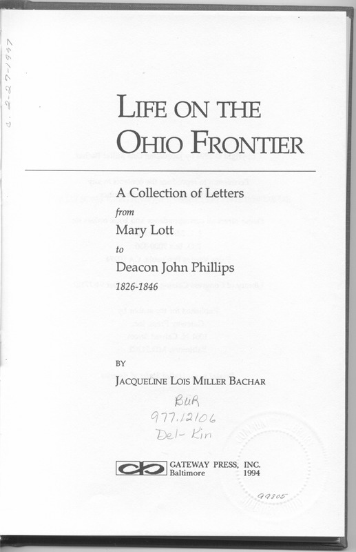 Life on the Ohio Frontier (p. 7)