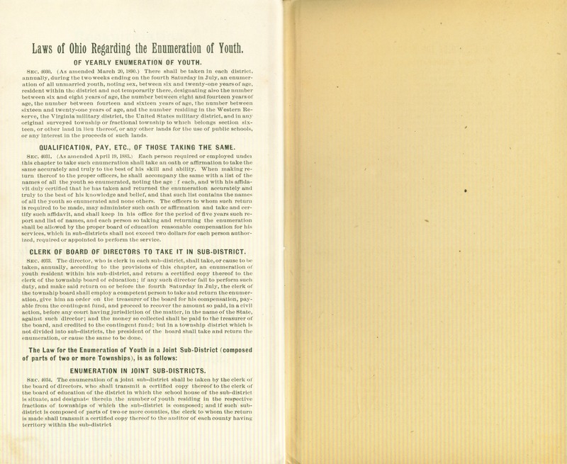 Harlem Township Enumeration of Youth Sub-District 2, July 19th, 1893 (p. 7)