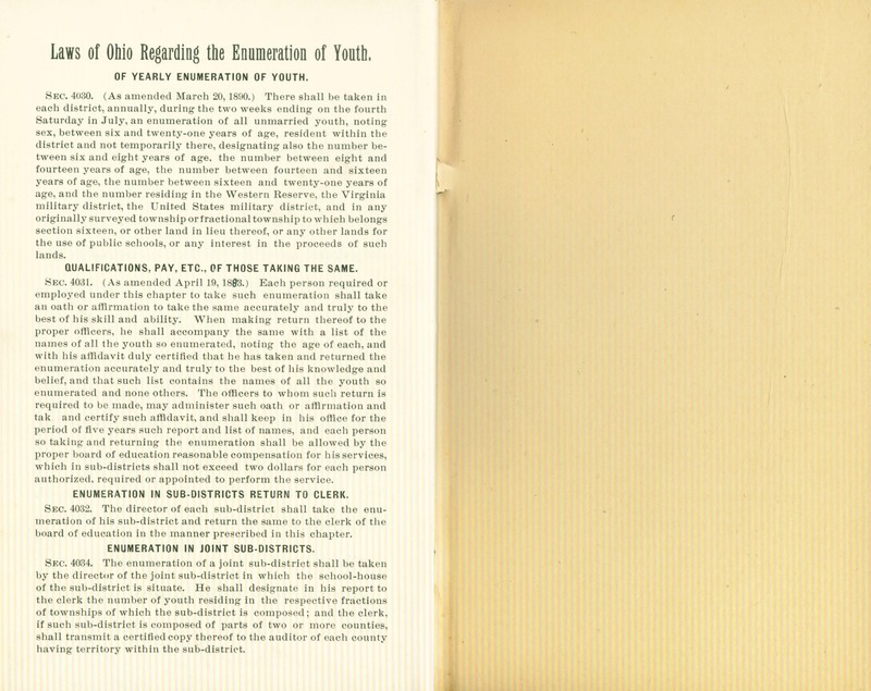 Harlem Township Enumeration of Youth Sub-District 6, July 27, 1895 (p. 7)