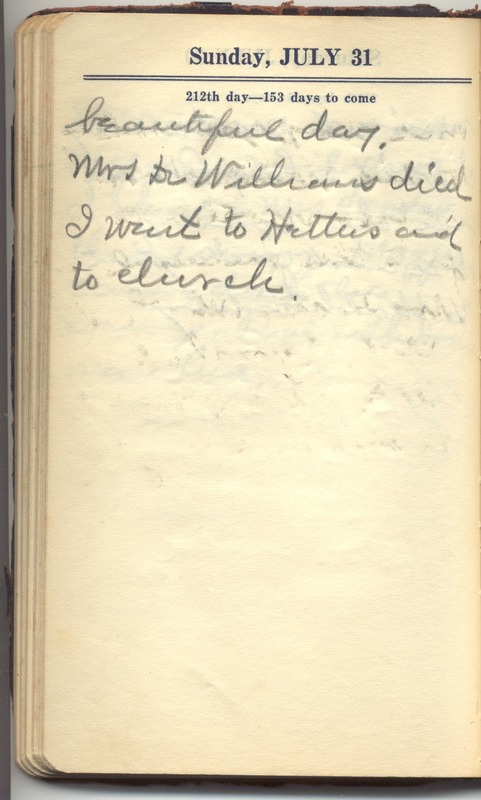 Roberta Hopkins' Diary 1927 (p. 218)