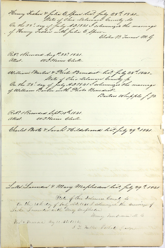 Marriage Records Vol.1 1835-1845 (p. 293)