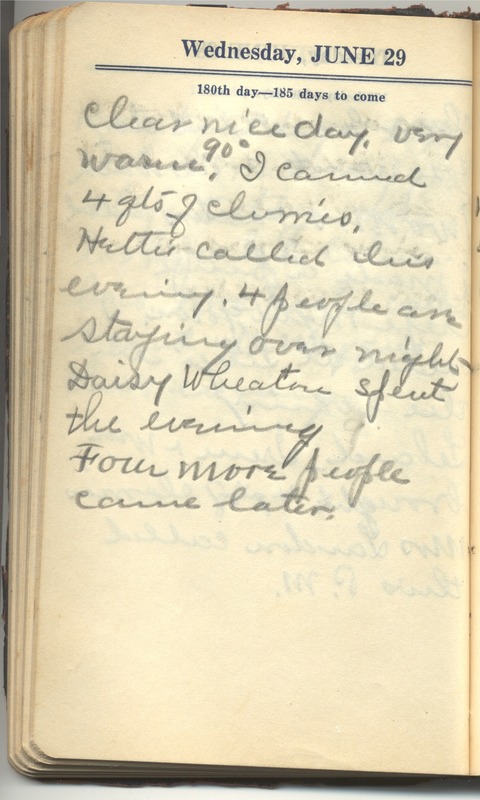 Roberta Hopkins' Diary 1927 (p. 186)