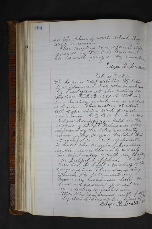 Sessional Records of the 1st Presbyterian Church of Trenton Delaware County Ohio 1873-1937 (p. 271)