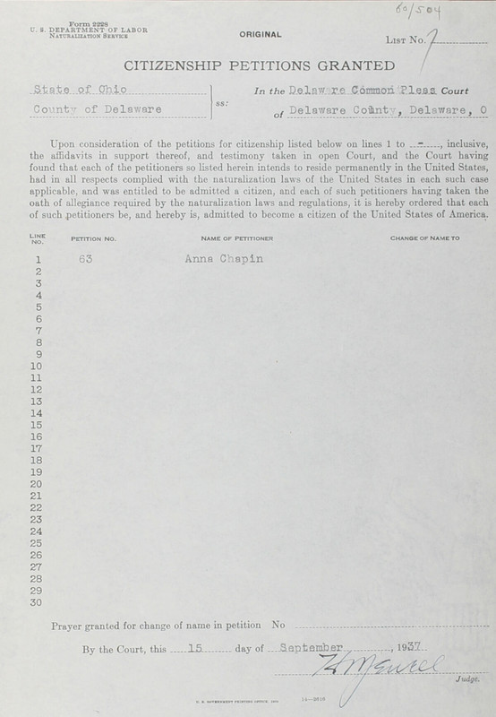 Naturalization Records Delaware County OH (p. 352)