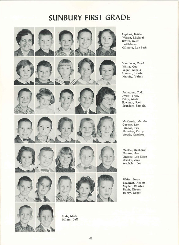 Big Walnut Elementary Schools. 1964: Harlem, Galena, Sunbury p. 47)