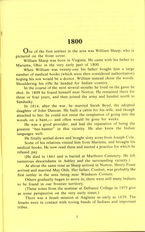 Our Frontier 1800-1860 and the Birth of Our Town of Ashley 1849 (p. 8)