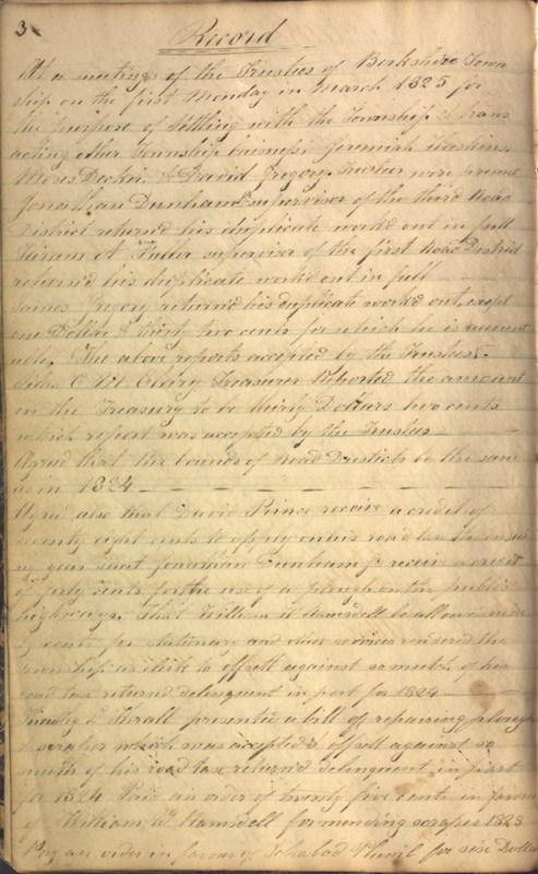 Record Book of Berkshire Township No. 2 1807-1843 (p. 16)