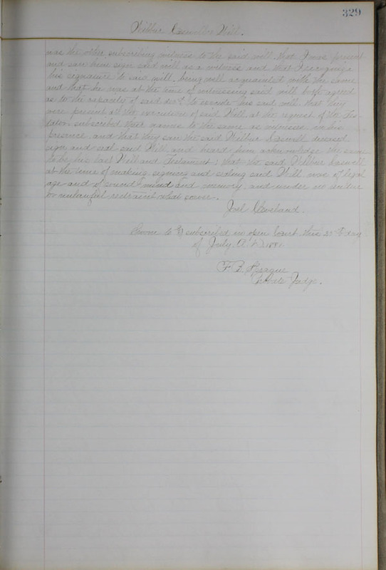 Delaware County Ohio Will Records Vol. 6 1876-1883 (p. 384)