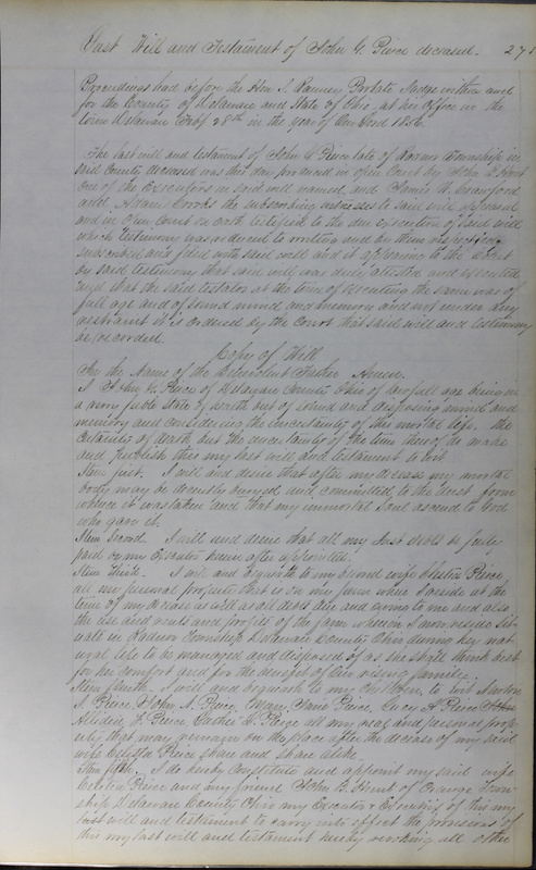 Delaware County Ohio Will Records Vol. 3 1850-1859 (p. 327)