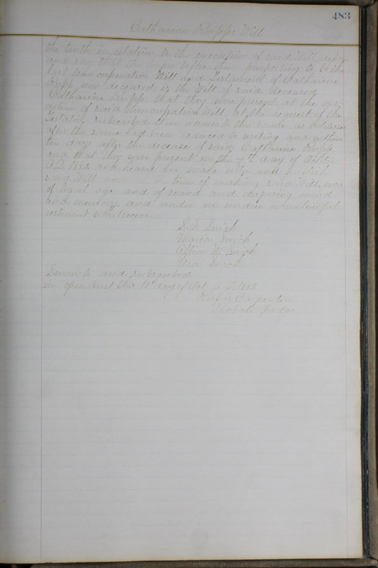 Delaware County Ohio Will Records Vol. 6 1876-1883 (p. 536)