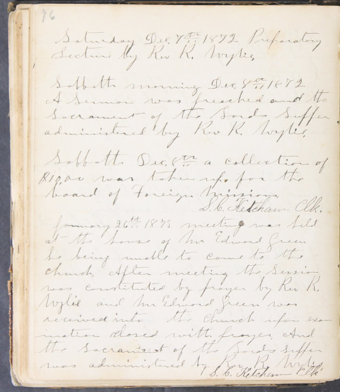 Sessional Records of the 1st Presbyterian Church of Trenton, Delaware Co., Ohio, 1831 (p. 102)