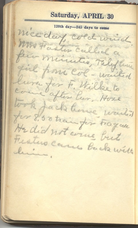 Roberta Hopkins' Diary 1927 (p. 126)