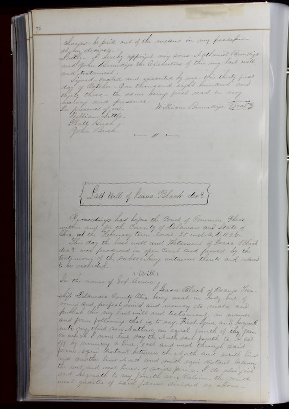 Delaware County Ohio Will Records Vol. 1 1812-1835 (p. 108)