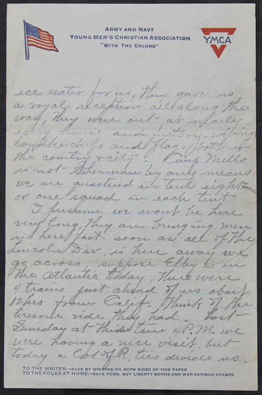 Charlie C. Bricker World War I Letters (p. 40)