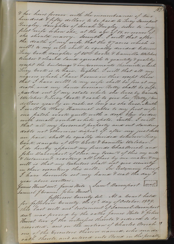 Delaware County Ohio Will Records Vol. 2 1835-1850 (p. 94)