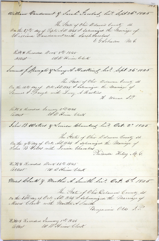 Marriage Records Vol.1 1835-1845 (p. 511)