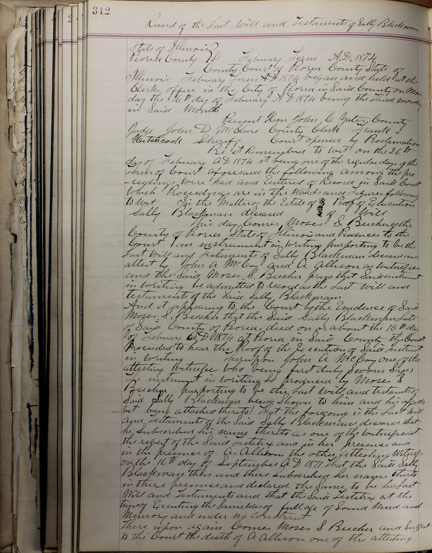 Delaware County Ohio Will Records Vol. 5 1869-1876 (p. 345)