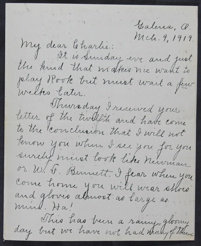 Charlie C. Bricker World War I Letters (p. 143)