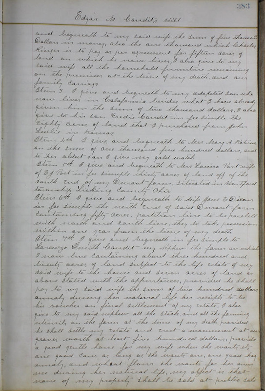 Delaware County Ohio Will Records Vol. 6 1876-1883 (p. 438)