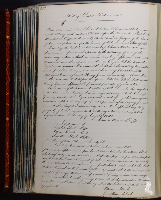 Delaware County Ohio Will Records Vol. 2 1835-1850 (p. 297)