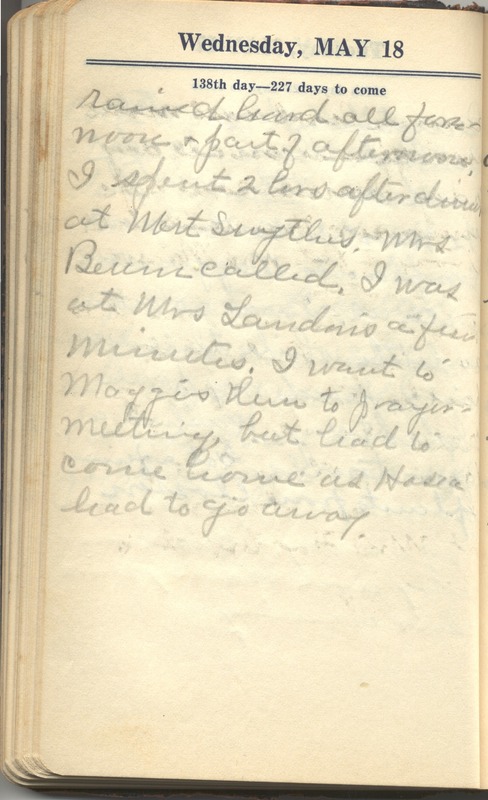 Roberta Hopkins' Diary 1927 (p. 144)