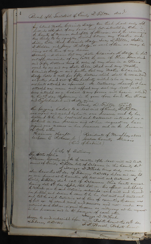 Delaware County Ohio Will Records Vol. 5 1869-1876 (p. 37)