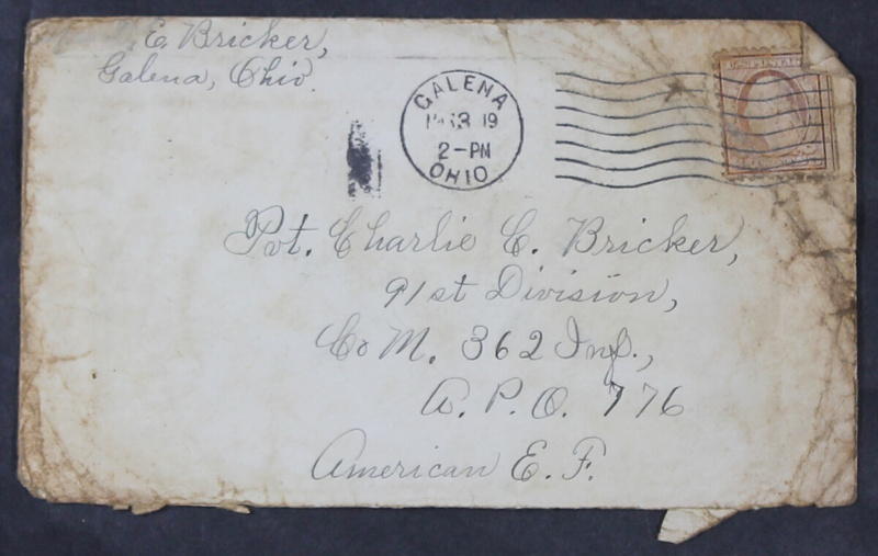 Charlie C. Bricker World War I Letters (p. 132)