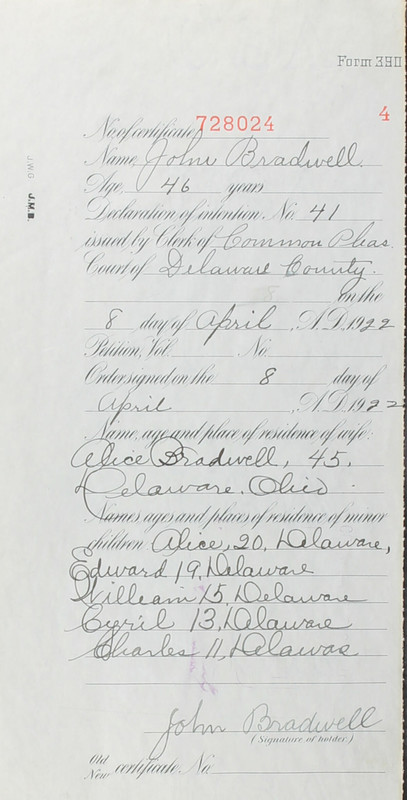 Naturalization Records Delaware County OH (p. 226)