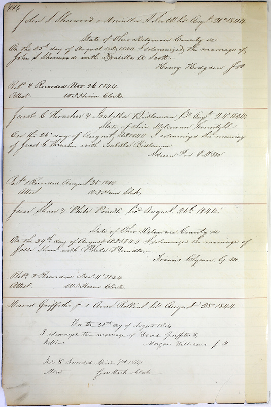 Marriage Records Vol.1 1835-1845 (p. 450)