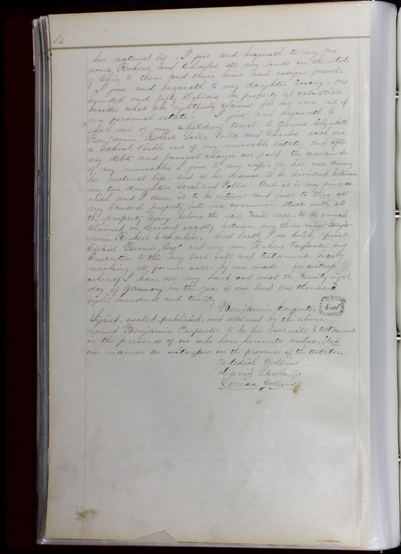 Delaware County Ohio Will Records Vol. 1 1812-1835 (p. 66)